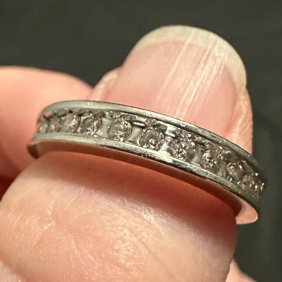 Women’s 14k White Gold Ring with Diamonds - Picture 1 of 5
